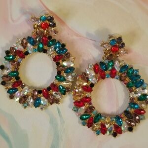 Eye Candy Glass Dangle Earrings